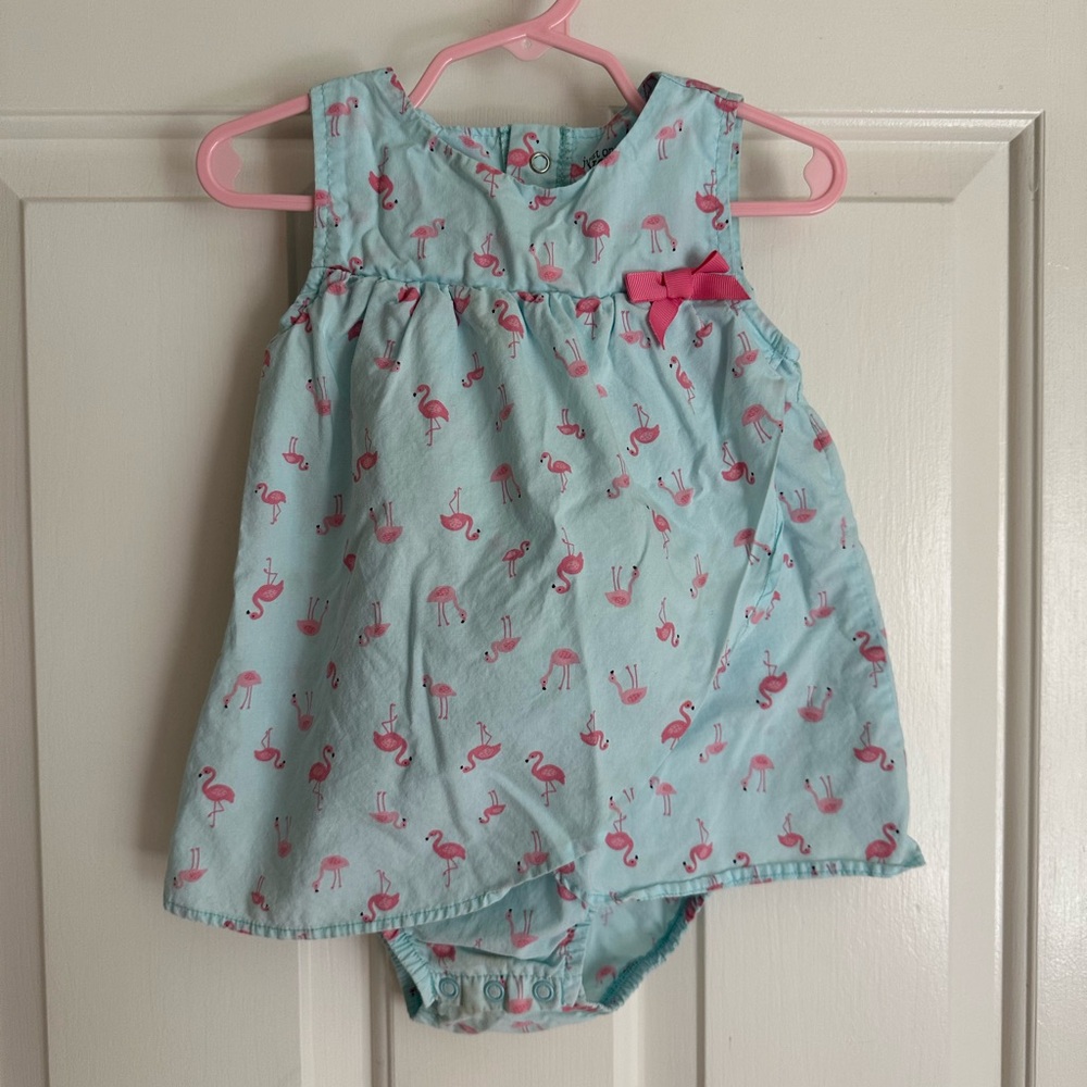 Carter's Romper with Pink Flamingos, 24 months